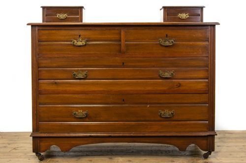 fig 1. Antique Walnut Dressing Chest of Drawers