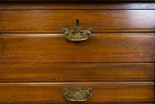 fig 2. Antique Walnut Dressing Chest of Drawers