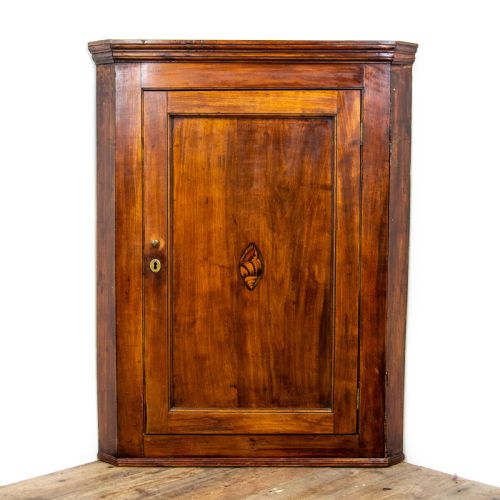 Antique Fruitwood Hanging Corner Cupboard