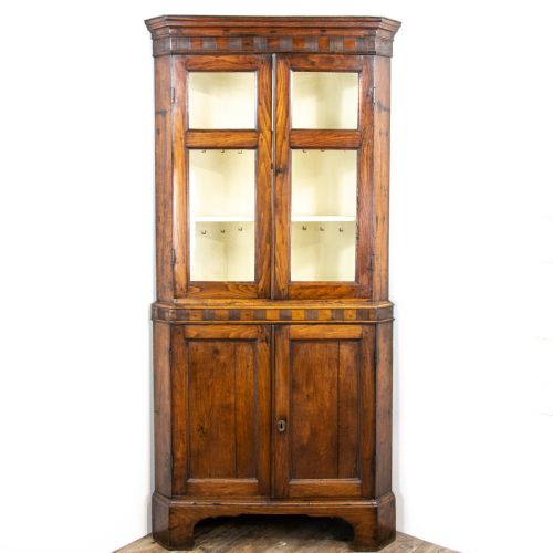 Antique Carmarthenshire Oak Corner Cupboard