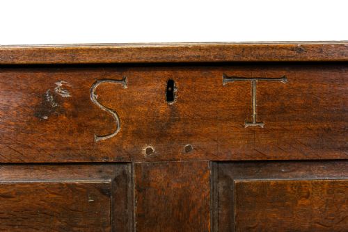 fig 1. 18th Century Oak Coffer