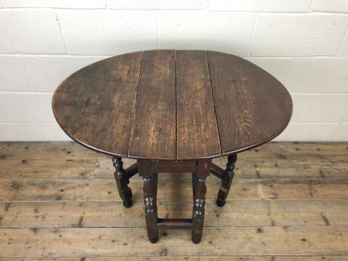 fig 2. Small Antique Gate Leg Table