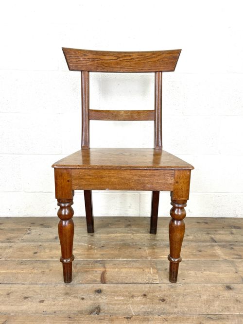 fig 1. Pair of Antique 19th Century Oak Farmhouse Chairs