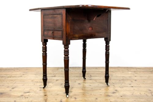 fig 1. Antique Mahogany Campaign Washstand Table