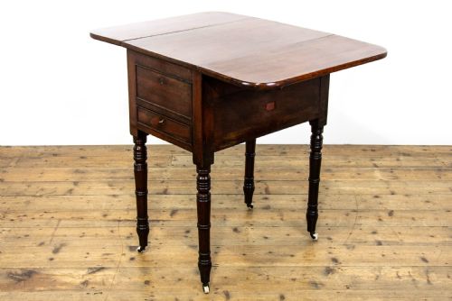 fig 2. Antique Mahogany Campaign Washstand Table