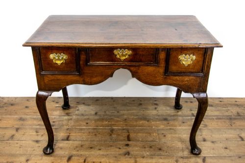 fig 1. Antique 18th Century Oak Lowboy Table