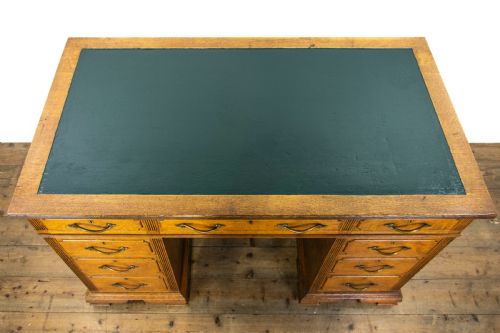 fig 2. Antique Oak Pedestal Desk