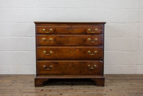 fig 2. Antique Georgian Oak Chest of Drawers