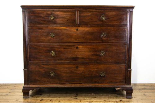 fig 1. Antique Georgian Mahogany Chest of Drawers