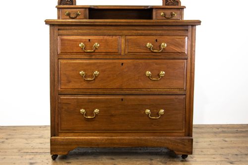 fig 2. Antique Walnut Dressing Table Chest