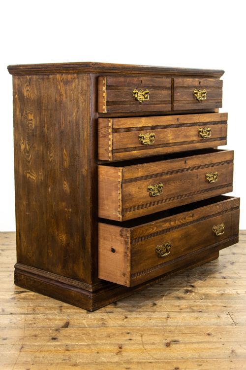 fig 1. Antique Oak Chest of Drawers