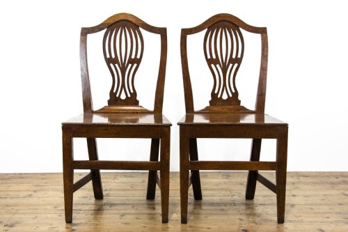 fig 1. Pair of Antique Welsh Oak Chairs