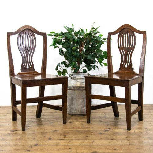 fig 2. Pair of Antique Welsh Oak Chairs