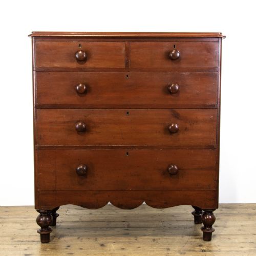Victorian Stained Pine Chest of Drawers