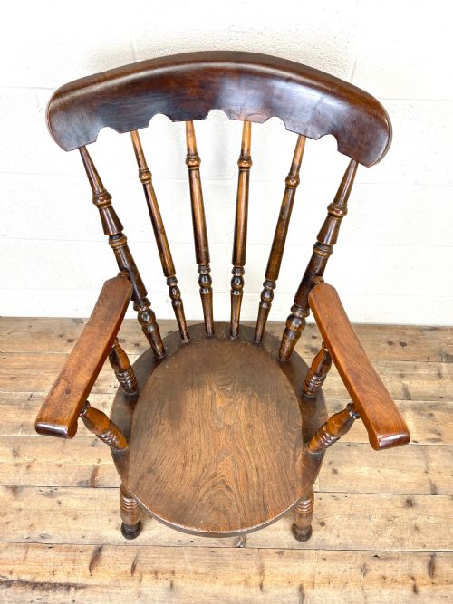 fig 1. Antique Ash & Elm Fireside Penny Armchair