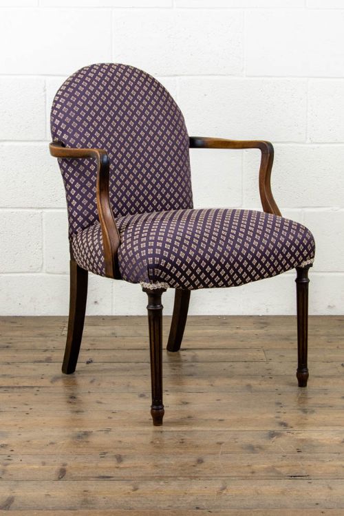 fig 1. ANTIQUE GEORGIAN MAHOGANY ARMCHAIR