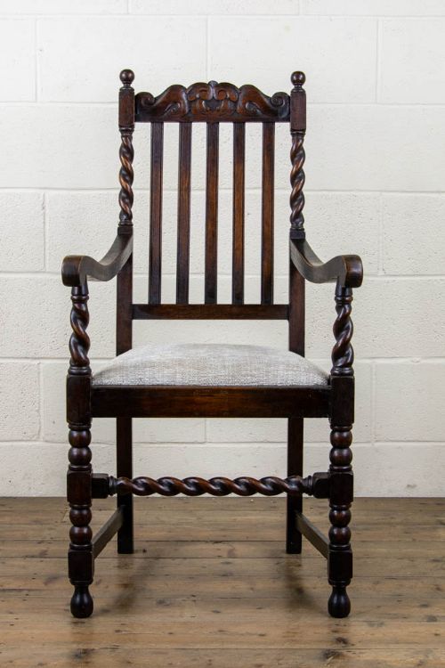 fig 2. Antique Oak Armchair