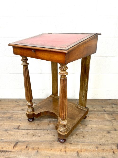 Antique Victorian Mahogany Davenport Writing Desk
