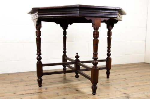 fig 2. Antique Mahogany Octagonal Centre Table