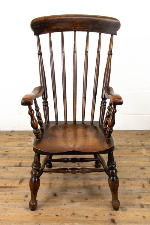 fig 1. ANTIQUE SPINDLE BACK WINDSOR ARMCHAIR