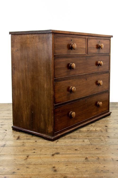 fig 2. 19th Century Antique Mahogany Chest of Drawers