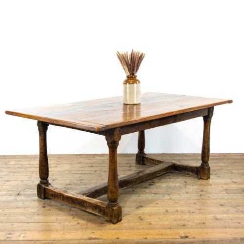 Large Antique Oak Refectory Table