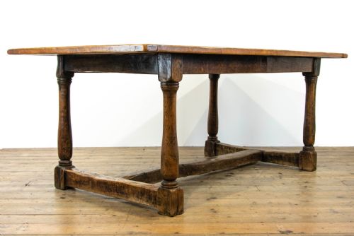 fig 2. Large Antique Oak Refectory Table