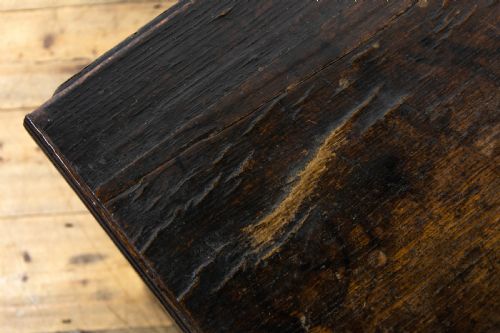 fig 2. Antique Oak Plank Coffer