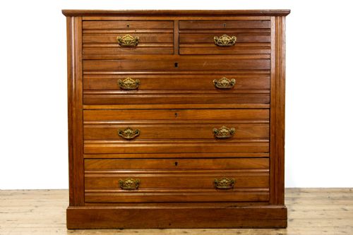 fig 1. Antique Walnut Chest of Drawers