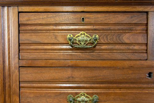fig 2. Antique Walnut Chest of Drawers