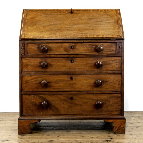 Antique George III Mahogany Bureau