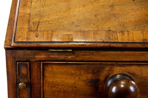 fig 1. Antique George III Mahogany Bureau