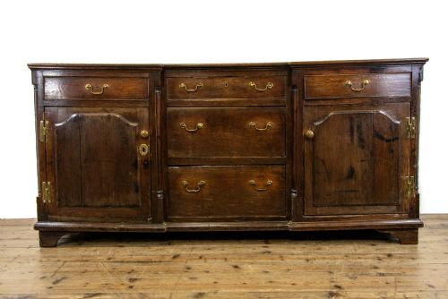 fig 1. Antique 18th Century Oak Dresser Base