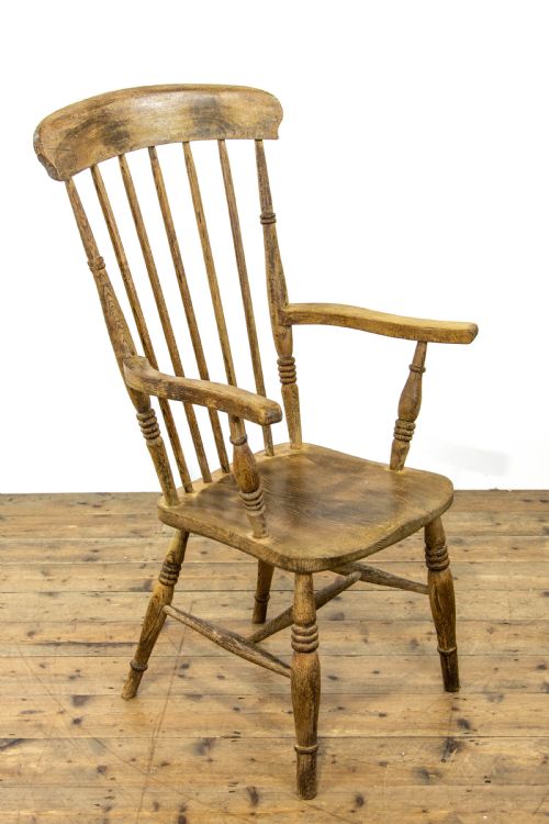 fig 1. Antique Elm Windsor Armchair