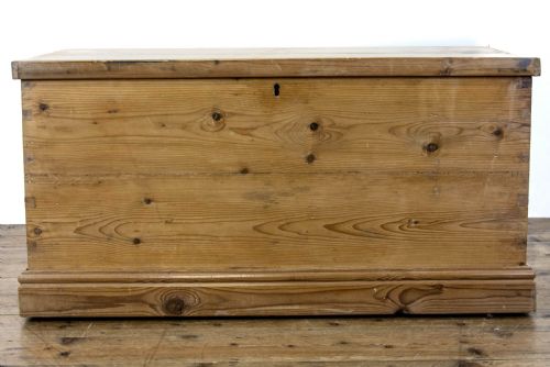 fig 2. Antique Pine Blanket Box or Trunk