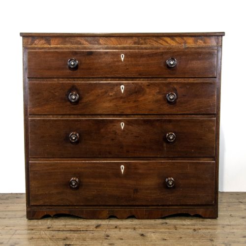 Antique Inlaid Mahogany Chest of Drawers