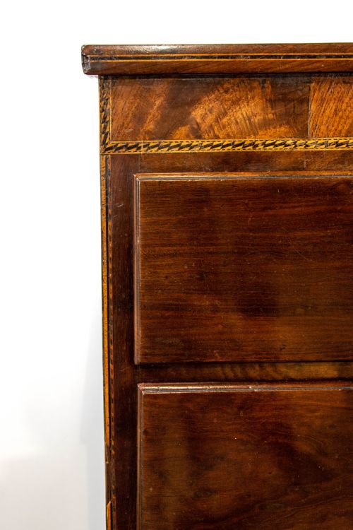 fig 2. Antique Inlaid Mahogany Chest of Drawers