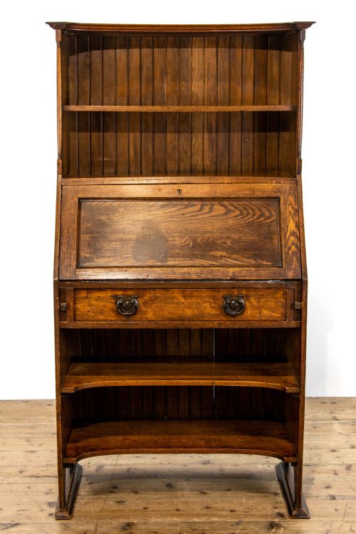 fig 2. Arts and Crafts Oak Bookcase Bureau