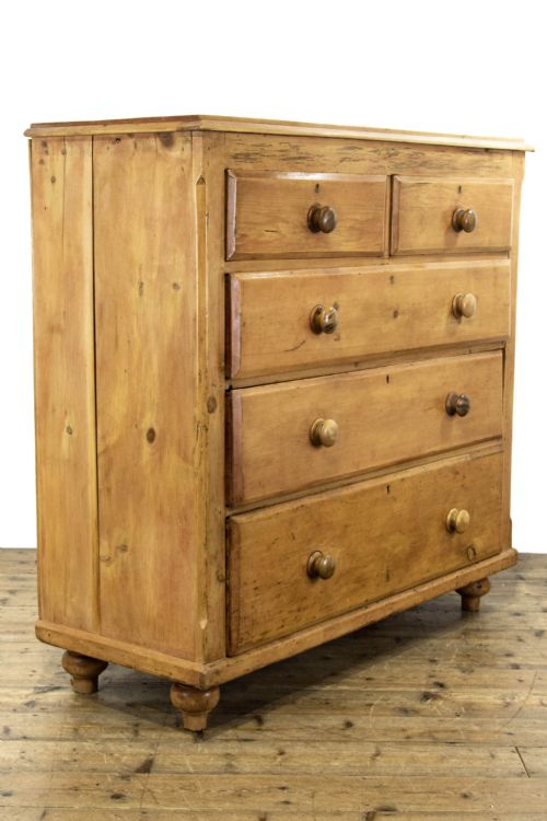 Large Antique Pine Chest of Drawers
