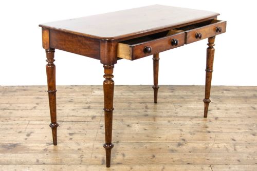 fig 2. Antique Mahogany Side Table with Drawers