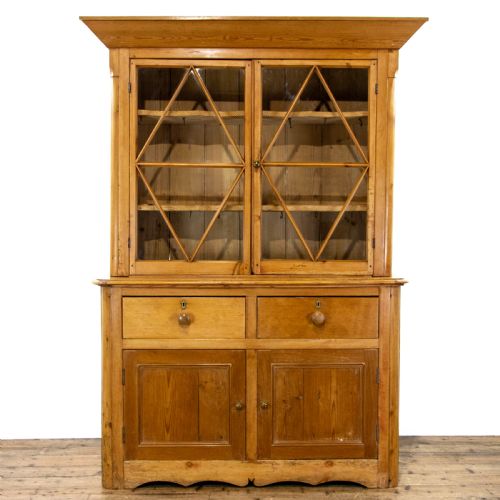 Antique Pine Dresser with Glazed Top
