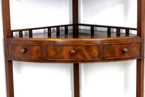 fig 2. Antique Mahogany Corner Washstand