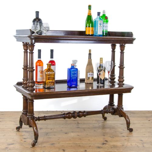 fig 1. Victorian Mahogany Two Tier Trolley or Buffet