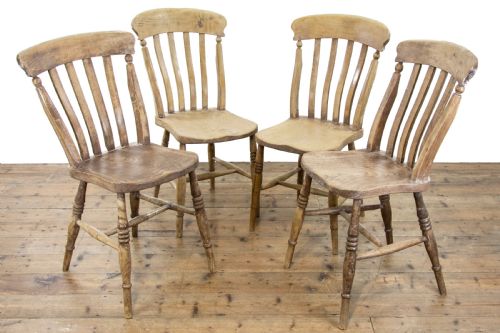 fig 1. Set of Four Farmhouse Kitchen Chairs