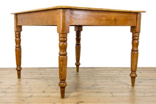 fig 2. Rustic Pine Farmhouse Kitchen Table