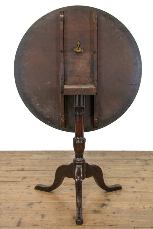 fig 2. 19th Century Mahogany Tilt Top Pillar Table