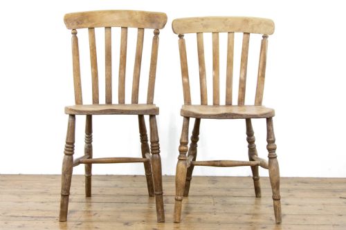 fig 2. Pair of Similar Rustic Farmhouse Kitchen Chairs