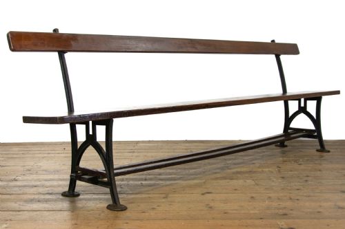 fig 1. Antique Railway Station Bench