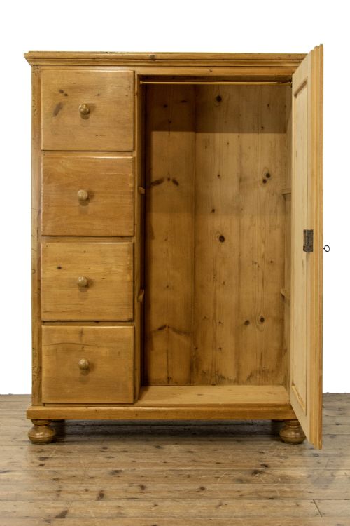 fig 2. Unusual Antique Pine Cupboard with Drawers