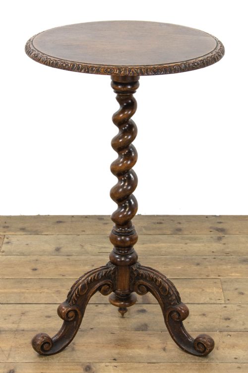 Victorian Carved Oak Side Table